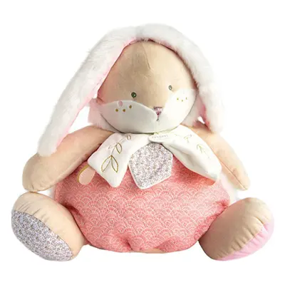 Doudou Růžový zajíček s prostorem pro uložení pyžamka 38 cm