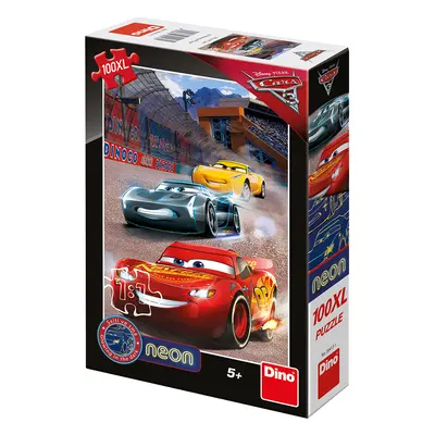 Dino CARS 3: Vítězné kolo 100XL neon Puzzle