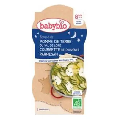 BABYBIO Brambory s cuketou, creme fraiche a parmazánem (2x 200 g) - zeleninový příkrm