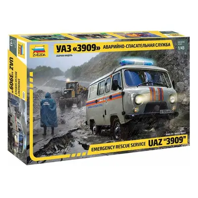 Model Kit auto 43002 - Emergency Service UAZ "3909" (1:43)