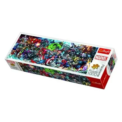 Trefl Panoramatické puzzle 1000 - Marvel Universe