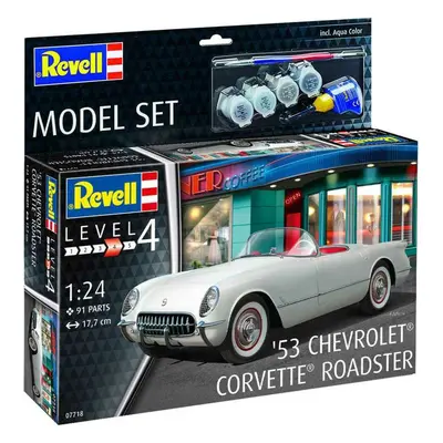 ModelSet auto 67718 - '53 Chevrolet® Corvette® Roadster (1:24)