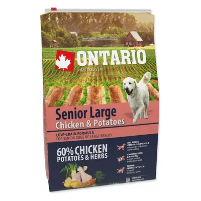 Krmivo Ontario senior Large Chicken & Potatoes 2,25kg