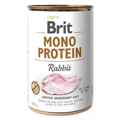 Konzerva Brit Mono protein králík 400g