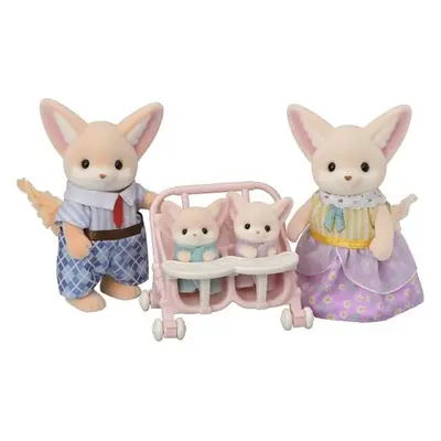 Sylvanian family Rodina lišek Fenek s dvojčaty