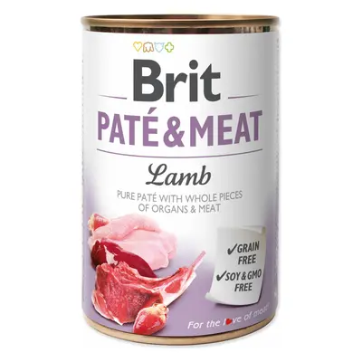 Konzerva Brit Paté & Meat jehně 400g