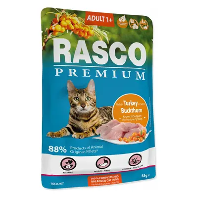 Kapsička Rasco Premium Adult krůta s rakytníkem 85g