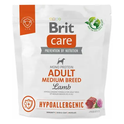 Krmivo Brit Care Dog Hypoallergenic Adult Medium Breed Lamb 1kg