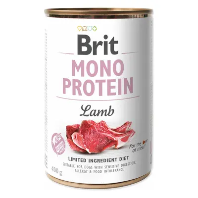 Konzerva Brit Mono protein jehně 400g