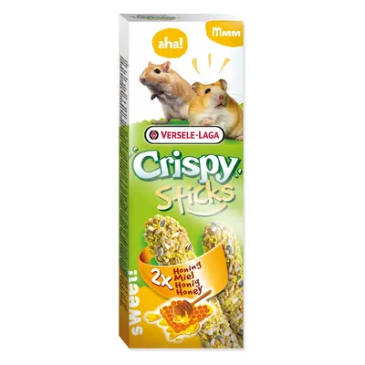 Tyčinka Versele-Laga Crispy křeček a pískomil, s medem 110g 2ks