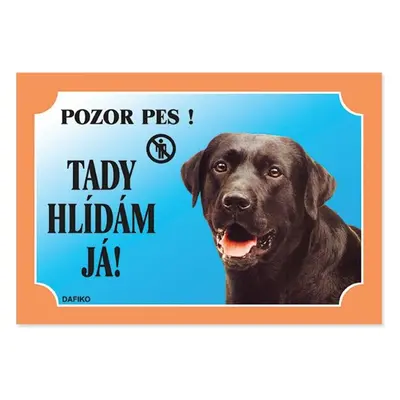 Tabulka Dafiko labradorský retrívr černý