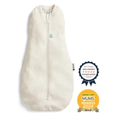 ERGOPOUCH Zavinovačka a vak na spaní 2v1 Cocoon Oatmeal Marle 6-12 m, 8-10 kg, 0,2 tog