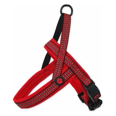 Postroj Active Dog Neoprene S červený 1,5x45-55cm