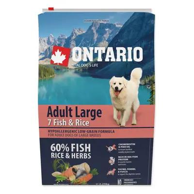 Krmivo Ontario Adult Large Fish & Rice 2,25kg