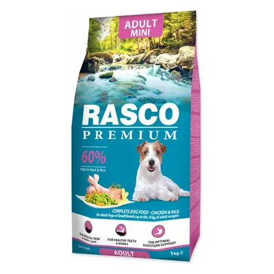 Krmivo Rasco Premium Adult Mini kuře s rýží 1kg