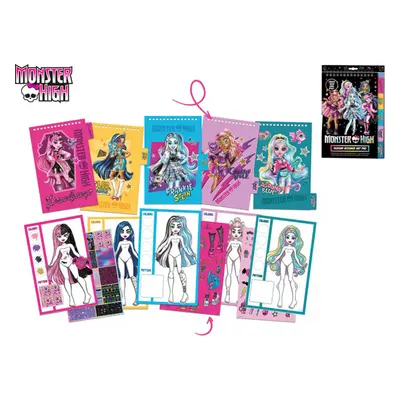 Monster High designérský notes 19x28cm s nálepkami