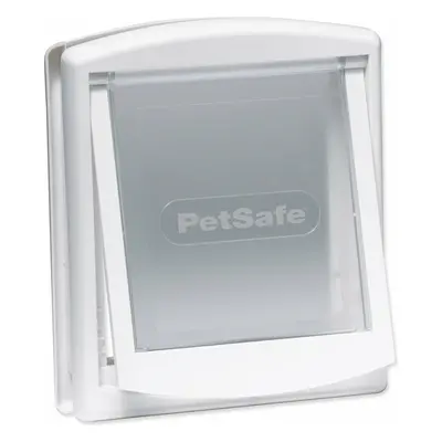 Dvířka PetSafe plastová s transparentním flapem bílá, výřez 18,5x15,8cm