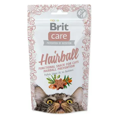 Pochoutka Brit Care Cat Snack Hairball 50g