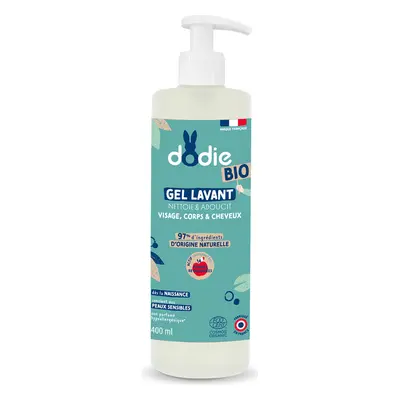 Dodie Organic Dětský mycí gel na vlasy, tělo a obličej 3v1 (400 ml)