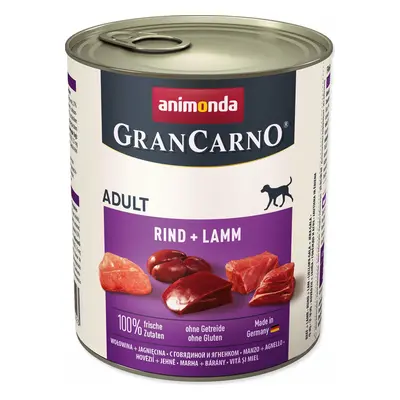 Konzerva Animonda Gran Carno Adult hovězí a jehně 800g