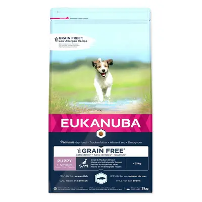 EUK Puppy & Junior Small & Medium Grain Free OF 3kg