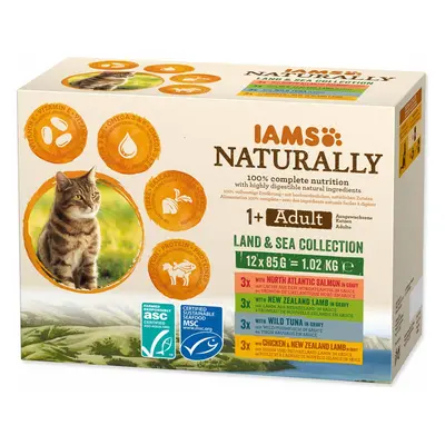 Kaps.IAMS Natur.mořs.Asuchoz.masoOmáč.multip.12x85g