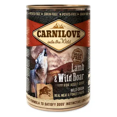 Konzerva Carnilove Dog Wild Meat jehně a divočák 400g