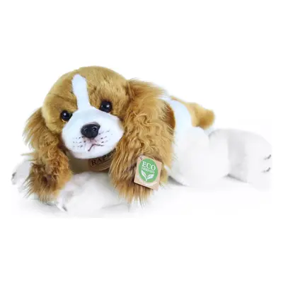 Plyšový pes Cavalier King Charles španěl ležící, 30 cm ECO-FRIENDLY