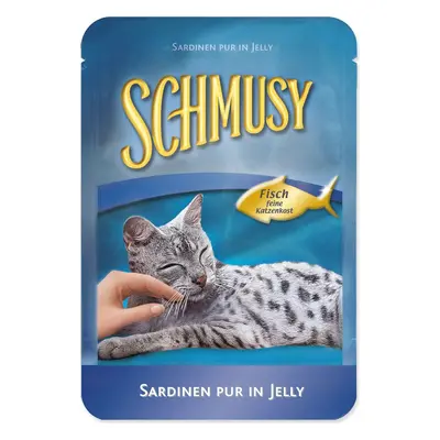 Kapsička Schmusy Nature Adult sardinky v želé 100g