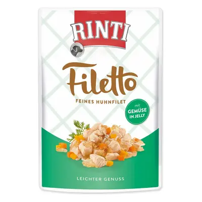 Kapsička Rinti Filetto Adult kuře a zelenina v želé 100g