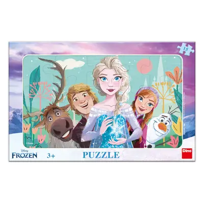 Puzzle Frozen: rodina 15 dílků deskové