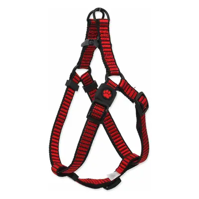 Postroj Active Dog Premium M červený 2x53-77cm