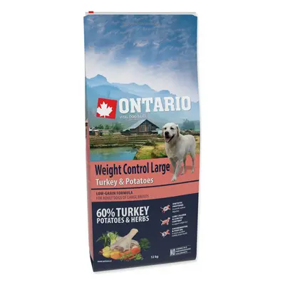 Krmivo Ontario Large Weight Control Turkey & Potatoes 12kg