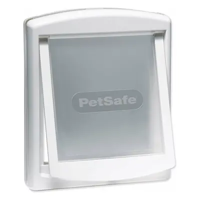 Dvířka PetSafe plastová s transparentním flapem bílá, výřez 28,1x23,7cm