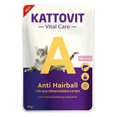 Kapsička Kattovit Vital Care Anti Hairball losos 85g