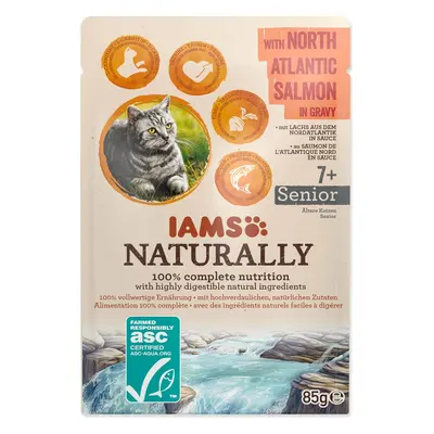 Kapsička IAMS Naturally Senior losos v omáčce 85g