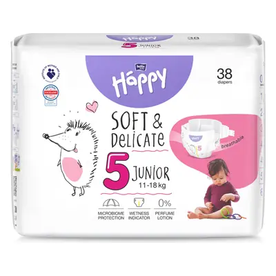 BELLA HAPPY Baby Plenky jednorázové Junior 11-18 kg 38 ks