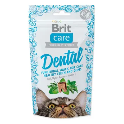 Pochoutka Brit Care Cat Snack Dental 50g