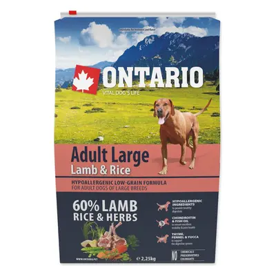 Krmivo Ontario Adult Large Lamb & Rice 2,25kg