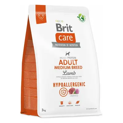 Krmivo Brit Care Dog Hypoallergenic Adult Medium Breed Lamb 3kg