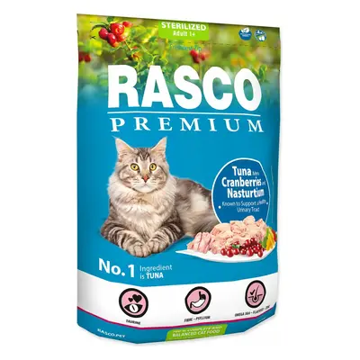 Krmivo Rasco Premium Sterilized tuňák s brusinkou a kapucí 0,4kg