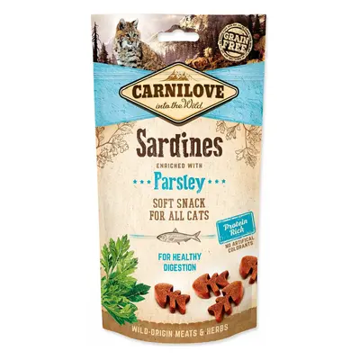 Pochoutka Carnilove Cat Soft Snack sardinky s petrželkou 50g