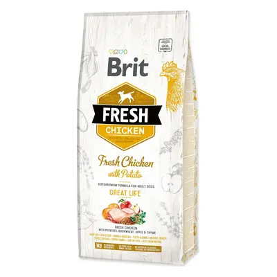 Krmivo Brit Fresh Chicken with Potato Adult Great Life 12kg