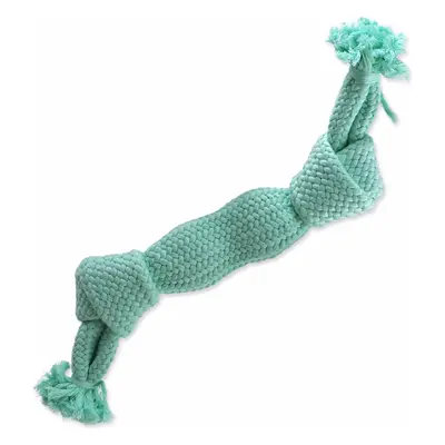 Hračka Dog Fantasy uzel pískací modrý 2 knoty 35cm