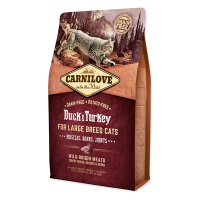 Krmivo Carnilove Large Breed Cats Muscles, Bones, Joints Duck & Turkey 2kg