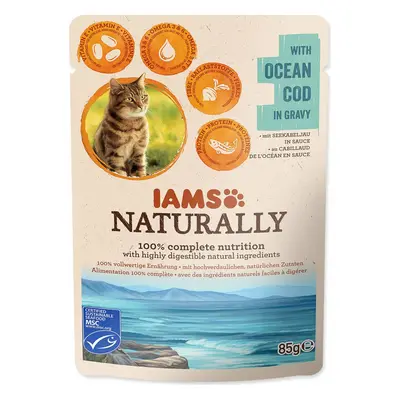 Kapsička IAMS Naturally treska v omáčce 85g