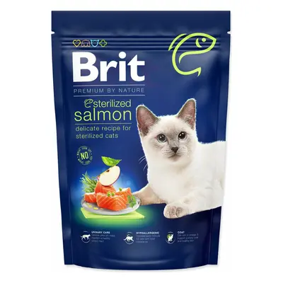 Krmivo Brit Premium by Nature Cat Sterilized Salmon 800g