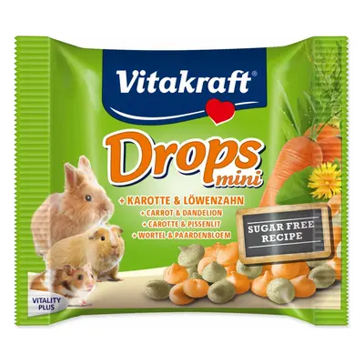 Pochoutka Vitakraft Happy králík, s mrkví, dropsy 40g