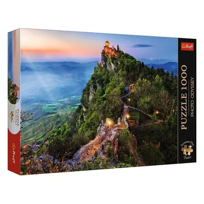 Trefl Puzzle 1000 Premium Plus - Foto Odyssey: Cesta Tower, San Marino