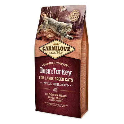 Krmivo Carnilove Large Breed Cats Muscles, Bones, Joints Duck & Turkey 6kg